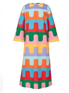 Tuckernuck x Atlantic-Pacific MULTICOLOR Del Mar Disco Hutton Dress sz XS